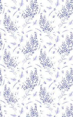 Vidiniai langų roletai Violetiniai augalai