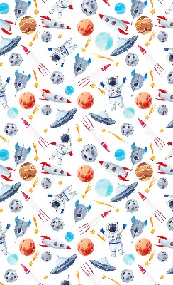 Vidiniai roletai langams Raketos, kosmonautai, planetos ir NSO