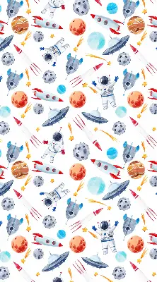 Vidiniai roletai langams Raketos, kosmonautai, planetos ir NSO