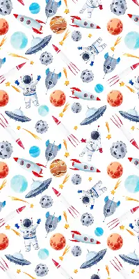 Vidiniai roletai langams Raketos, kosmonautai, planetos ir NSO