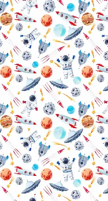 Vidiniai roletai langams Raketos, kosmonautai, planetos ir NSO
