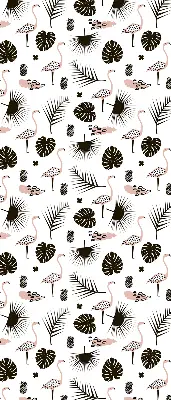 Vidiniai roletai langams Flamingos ir lapai