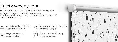 Vidiniai langų roletai Lašai