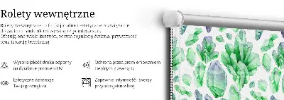 Medžiaginiai roletai Žali kristalai