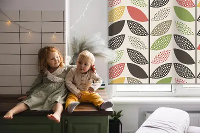 Roletai langams Spalvingi lapai
