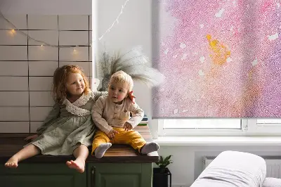 Roletai langams Meninių dažų išsiliejimas