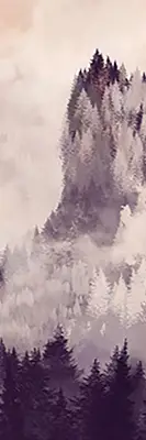 Roletai balkono durims Dažyti kalnai