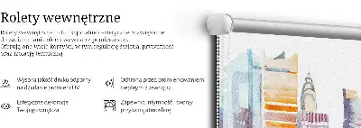 Vidiniai langų roletai Spalvingas miestas