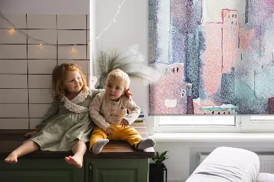 Vidiniai langų roletai Spalvingas miestas