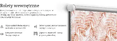 Roletai langams Rožiniai lapai