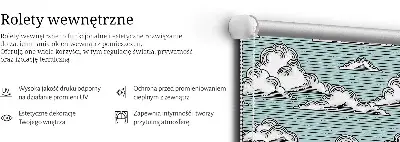 Roletai balkono durims Debesys