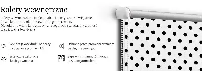 Vidiniai roletai Juodi taškai