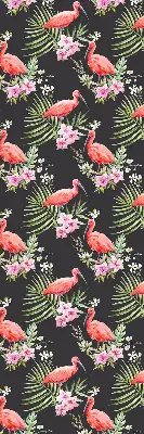 Medžiaginiai roletai Flamingos ant augalų