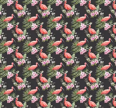 Medžiaginiai roletai Flamingos ant augalų