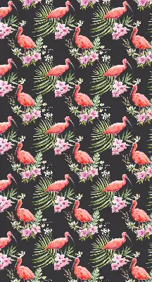 Medžiaginiai roletai Flamingos ant augalų