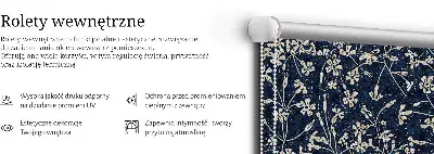Medžiaginiai roletai Gėlės