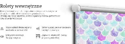 Roletai langams Spalvingos svarstyklės