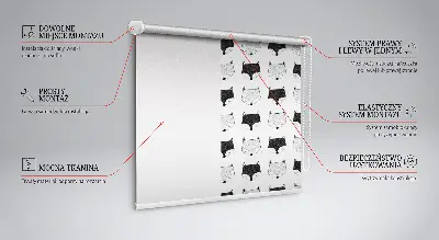 Vidiniai roletai Nupieštos lapės galvos