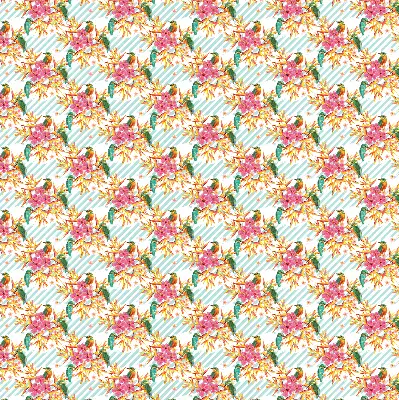 Vidiniai langų roletai Paukščiai tarp medžių šakų