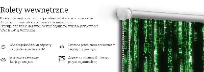 Vidiniai roletai langams Žali šifrai