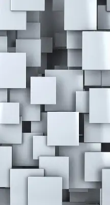 Roletai langams Pilki 3D kvadratai