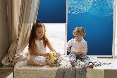 Vidiniai roletai langams Mėlyna animacija