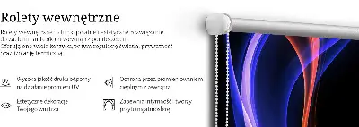 Vidiniai roletai Oranžinė ir mėlyna animacija