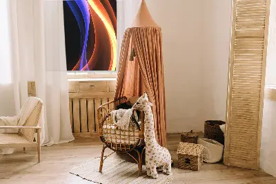 Vidiniai roletai Oranžinė ir mėlyna animacija