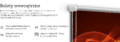 Vidiniai roletai Oranžinė abstrakcija