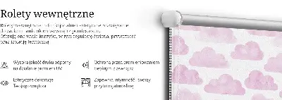 Medžiaginiai roletai Rožiniai debesys