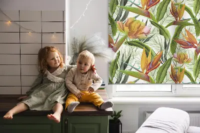 Vidiniai langų roletai Egzotiniai augalai