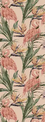 Vidiniai roletai langams Flamingos ir gėlės