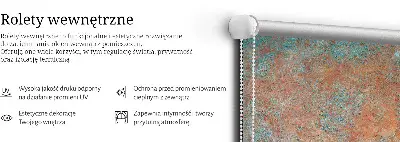 Vidiniai langų roletai Oranžinis lakštinis metalas