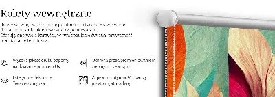 Vidiniai roletai Gėlės abstrakcijoje
