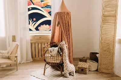 Roletai balkono durims Gėlių banga