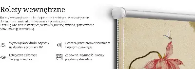 Vidiniai roletai langams Gėlės