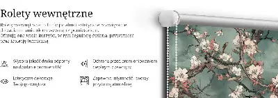 Vidiniai langų roletai Gėlės ant medžio
