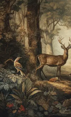 Vidiniai roletai langams Gyvūnai miške