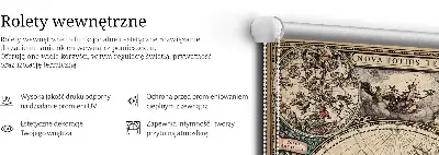 Vidiniai roletai Pasaulio žemėlapis