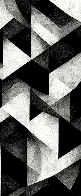 Vidiniai langų roletai Trikampiai abstrakcijoje