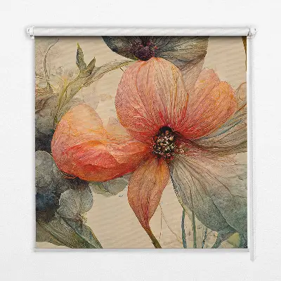 Roletai balkono durims Gėlė