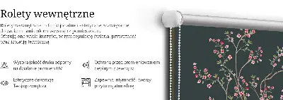 Vidiniai roletai langams Paukščiai prie rožių krūmo