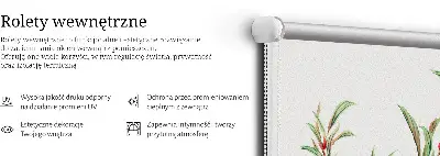 Vidiniai roletai langams Rožinė gėlė
