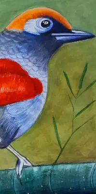 Vidiniai langų roletai Paukštis ant šakos