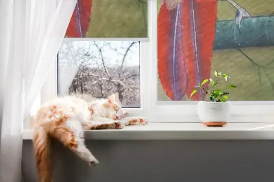 Vidiniai langų roletai Paukštis ant šakos