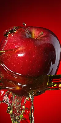 Vidiniai užtemdantys langų roletai Raudonas obuolys gelmėse