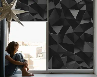Vidiniai užtemdantys roletai Juodasis origami