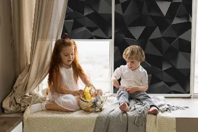 Vidiniai užtemdantys roletai Juodasis origami