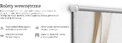 Užtemdantys roletai balkono durims Banga baltame fone