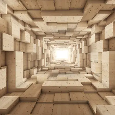 Vidiniai užtemdantys langų roletai 3D medinė skylė